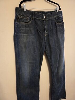 Loomstate Men's Jeans 40x34 Tall Dark Wash Denim 100% Organic Cotton Credence